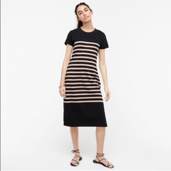 Striped t-shirt dress - Picture 1 of 5